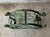 1980s 1980s Vintage Green Metal Grapevine Scroll 10-Bottle Large Wine Holder Rack For Sale - Image 5 of 8