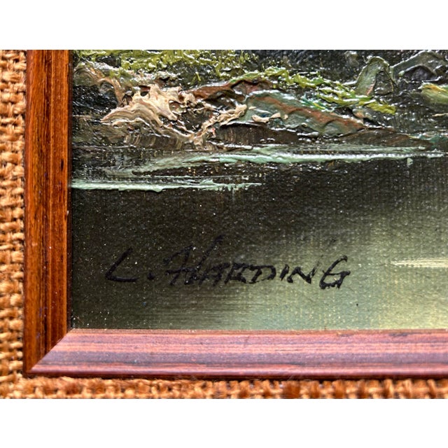 1960s Mid Century Landscape Oil Painting of the Sierra Nevada Mountains For Sale - Image 5 of 6