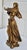 Metal Vintage Metal Pair of Art Nouveau Woman Figures in a Bronze Finish For Sale - Image 7 of 13