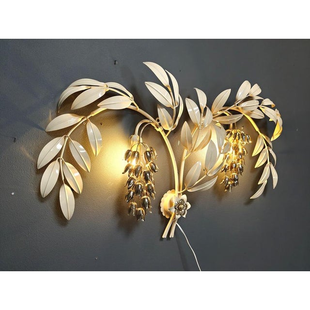 1970s Vintage Tulip Wall Lamp attributed to Hans Kögl, 1970s For Sale - Image 5 of 13