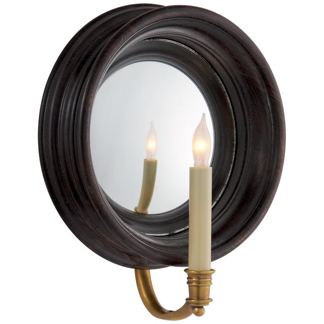 Chapman & Myers for Visual Comfort Signature Chelsea Medium Reflection Sconce in Tudor Brown For Sale