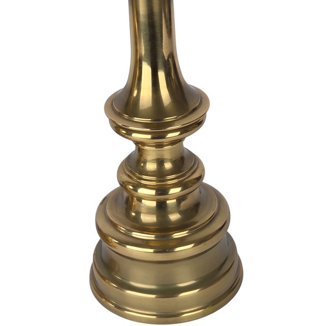 Stiffel Brass Baluster Table Lamps - Hollywood Regency - MCM - A Pair For Sale In Chicago - Image 6 of 17
