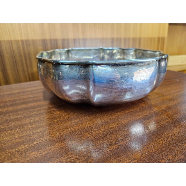 Silver-Plated Fruit Bowl, 1990s For Sale - Image 7 of 9