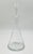 Glass Modernist Clear Crystal Decanter W/ Sculptural Stopper, Minimalist Barware For Sale - Image 7 of 12