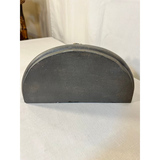 Vintage Shabby Chic French Grey Wall Bracket With Gilded Rose Bouquet Design For Sale - Image 9 of 11