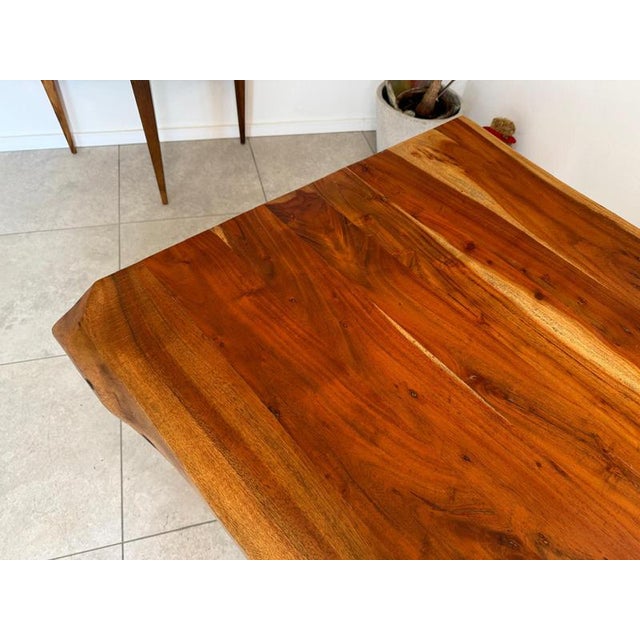 Wood Vintage Dining Table in Spruce For Sale - Image 7 of 9