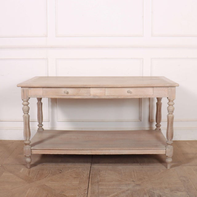 French Bleached Drapers Table For Sale - Image 13 of 13