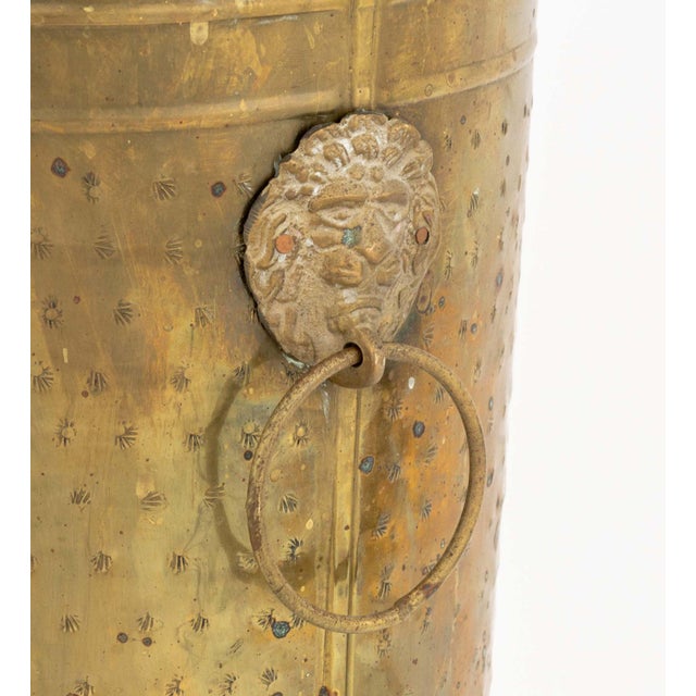 Arts and Crafts Hammered Brass Umbrella Stand, Circa 1900 For Sale In New York - Image 6 of 9