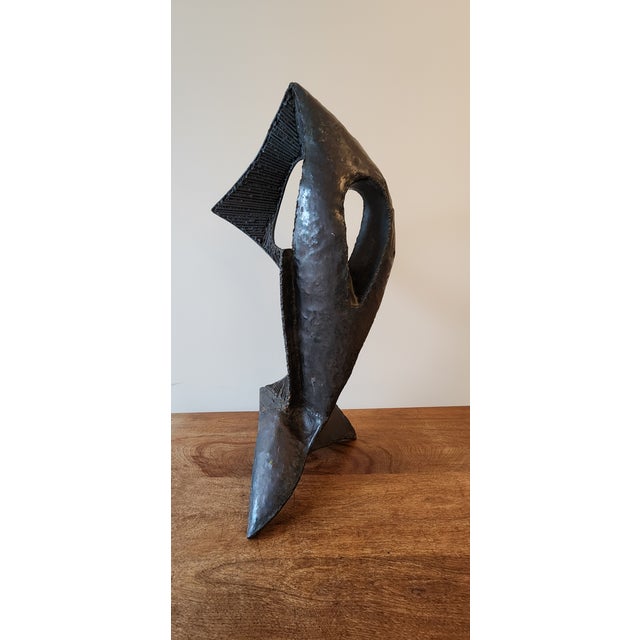 Monumental 27" Mid-Century Brutalist Steel Sculpture by Enrique Miralda For Sale - Image 11 of 15