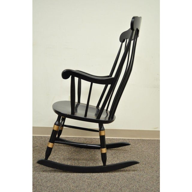 Vintage Sigill College University Nichols & Stone Windsor Rocking Chair