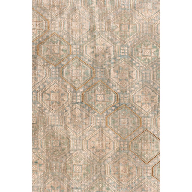 Vintage Circa 1940 Tan Turkish Kilim Flatweave Rug 5ft 9in X 9ft 6in For Sale - Image 15 of 15