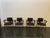4 Edys armchairs designed by Ettore Sottsass for Olivetti Synthesis. The armchairs are completely removable Solid and...