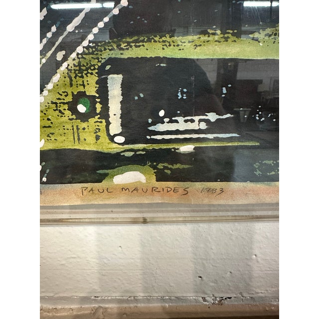 Paul Mavrides 1983 Lithograph Professionally Framed in Museum Quality