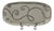 1980s Emilia Castillo Porcelain & Pure Silver Serving Platter, Mexican Modernism For Sale
