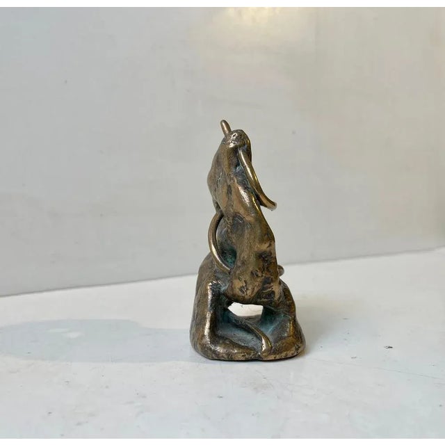Scandinavian Brutalist Bronze Sculpture, 1990s For Sale - Image 6 of 7
