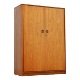 1960s Mid Century Armoire Wardrobe by Wrighton Furniture For Sale
