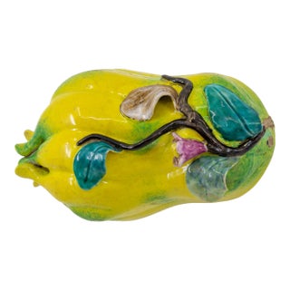 Antique Porcelain Chinese Export Alter Citron Fruit Box For Sale