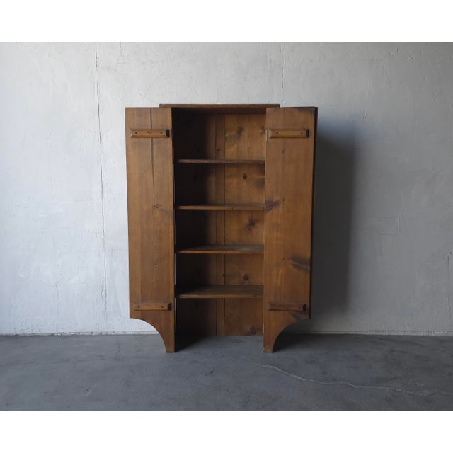 Antique European Wabi Sabi Pantry Cabinet For Sale - Image 4 of 10