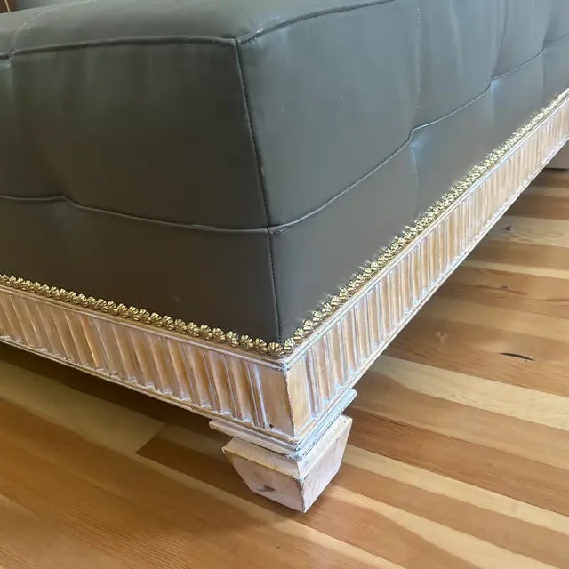 1980s 1980s Francesco Molon Luxury Furniture Oversized Ottoman/Coffee Table For Sale - Image 5 of 5