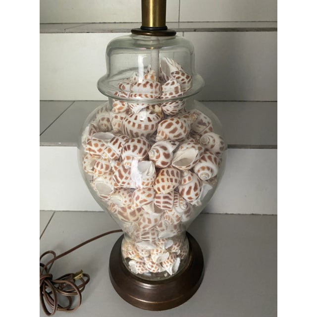 Mid-Century Modern 1960s-70s Sea Shell Lamp For Sale - Image 3 of 7