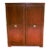 Vintage Plunkett Home Furnishings Modern Expandable Wood Bar Cabinet For Sale