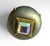 Set of Eight Hollywood Regency Metallic Wood Knobs With Iridescent Aurora Borealis Gems For Sale - Image 9 of 18