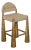 NOIR Laredo Counter Stool, Teak with Synthetic Woven For Sale