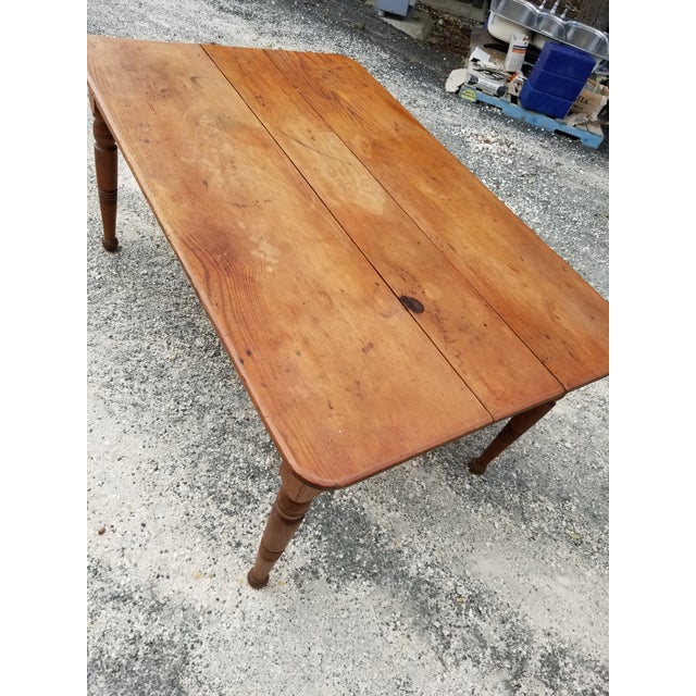 Antique Pine Farm Table Chairish