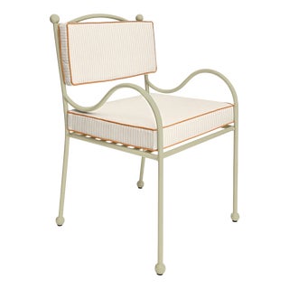 Panarea Armchair in Gelato with Orange and Cream Striped Upholstery by Ceraudo, 2010s For Sale