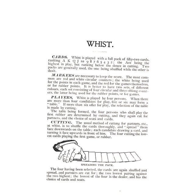 White "Foster's Complete Hoyle: An Encyclopedia of All the Indoor Games Played at the Present Day" 1897 Foster, r.f. For Sale - Image 8 of 8