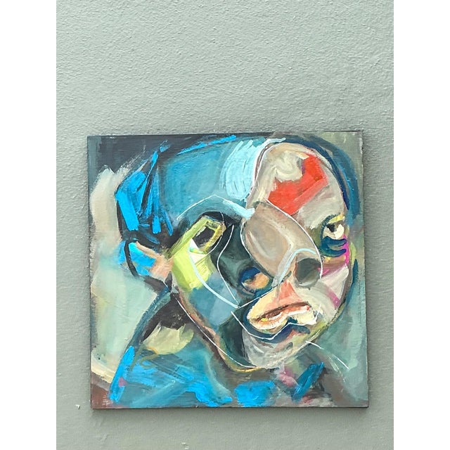 Abstract Figurative Oil Painting on Canvas For Sale - Image 4 of 15
