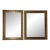 Near Pair of Vintage French Mirrors — Napoleon III Inspired, Navy and Gilt Scrollwork, Mid 20th Century For Sale