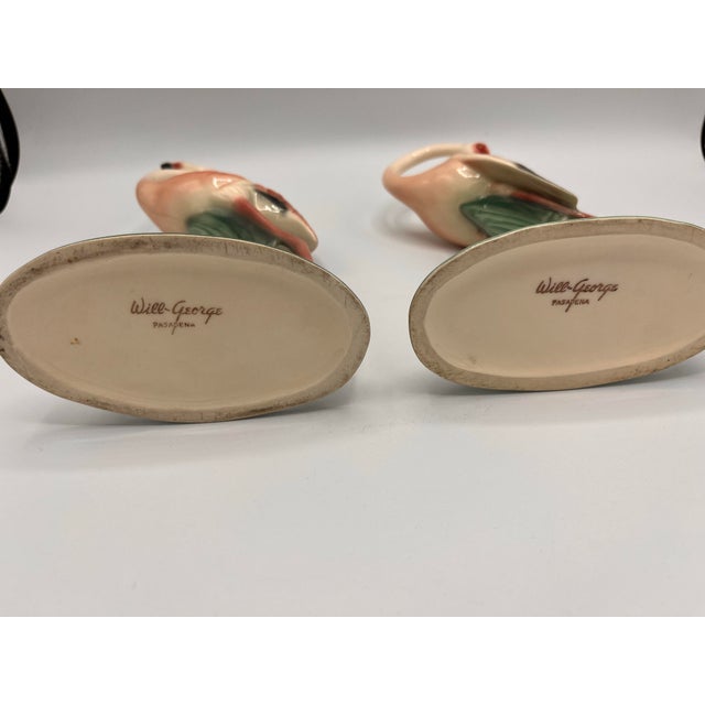 Pink MCM Will-George Pasadena Flamingo Figurine Duo For Sale - Image 8 of 8