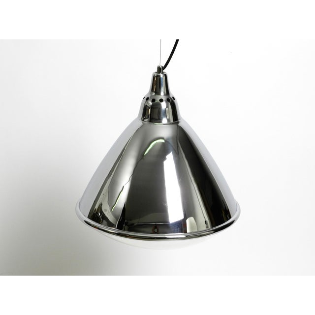Large Pendant Lamp Headlight in Chrome-Plated Sheet Steel by Ingo Maurer, 1960s For Sale - Image 4 of 18