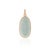 VR Jewels Asian Antique Style Uncut 3.55 Carat Aquamarine Pendant 14k Gold Charm Jewelry For Sale - Image 4 of 16