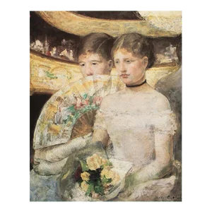 1977 After Mary Cassatt "The Loge", Large Full-Color Print