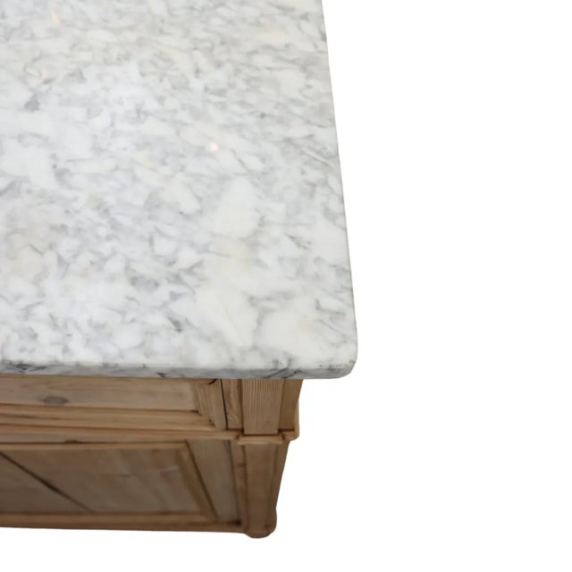 19th Century 19th Century Louis Philippe Cabinet With Marble Top For Sale - Image 5 of 10