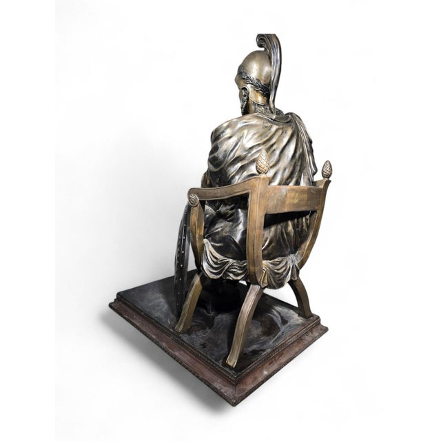 Metal Monumental Roman Bronze Sculpture, 1950 For Sale - Image 7 of 18