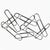 Signed C. Jeré Giant Chrome Paper Clip Wall Sculpture, © 2002, Pop Art Postmodern Wall Art For Sale