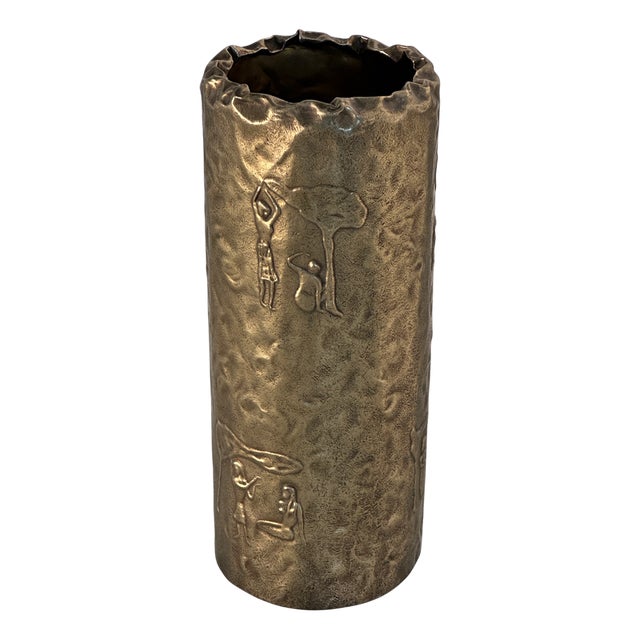 Brutalist Umbrella Stand by Angelo Bragalini, 1960s For Sale