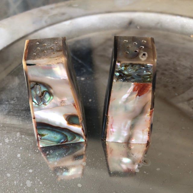 1970s Pearl Salt and Pepper Shakers - A Pair For Sale - Image 4 of 4