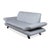 Modern Leather Three-Seater Blue Ice Blue Manual Function Sofa by Koinor Rossini For Sale - Image 3 of 16