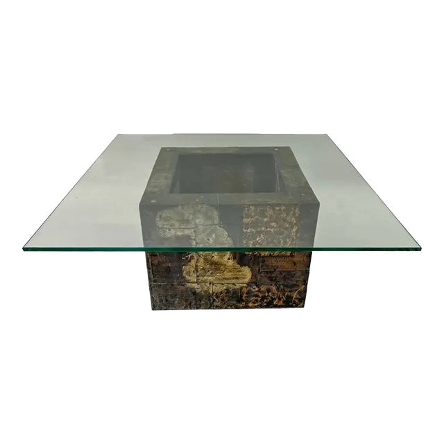 Paul Evans Patchwork Brutalist Center, Coffee or Cocktail Table for Directional For Sale