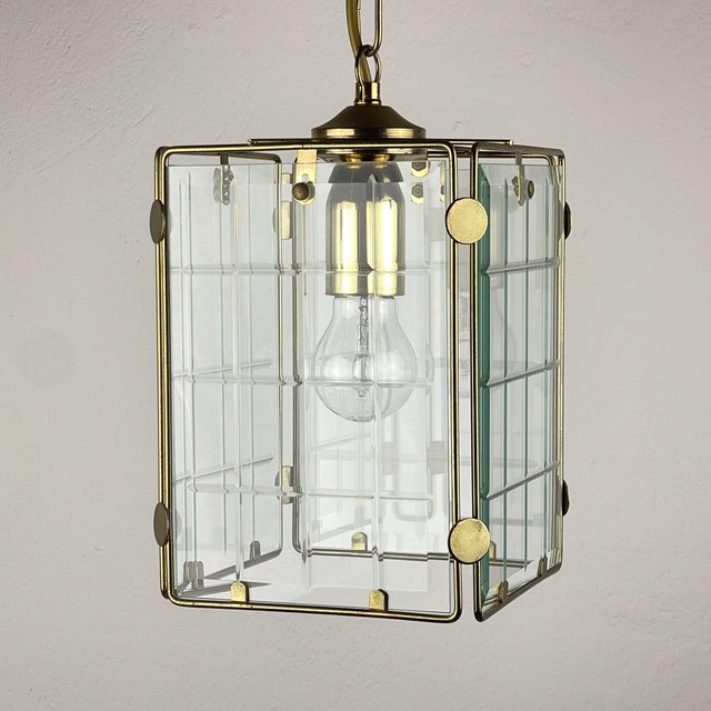 Vintage Brass Pendant Lamp, Italy, 1970s For Sale - Image 15 of 15
