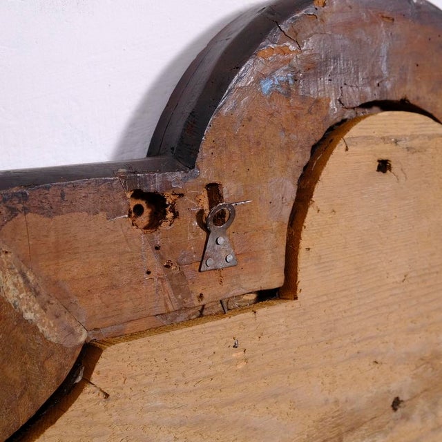 Antique Padded Wooden Double Bed Headboard, 1890s For Sale - Image 18 of 18