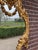 1980s French Rococo Gold Wood Wall Mirror For Sale - Image 6 of 8
