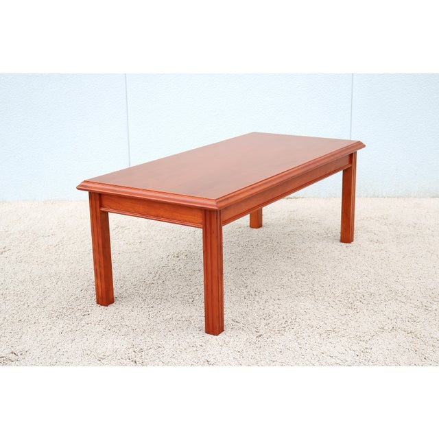 Brown Traditional Classic Arnold Furniture Rectangle Walnut Occasional Coffee Table For Sale - Image 8 of 12