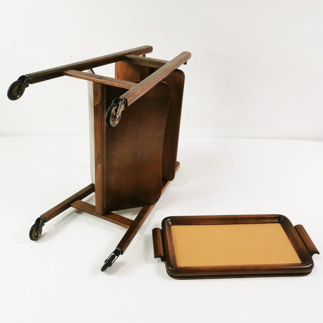 Italian Modern Bar Serving Cart, Italy, 1950s For Sale - Image 9 of 16