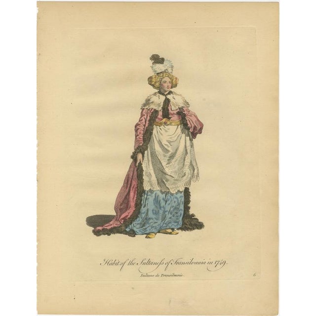 Mid 18th Century Thomas Jefferys, Ottoman Costumes, Hand-Colored Engravings, 1767, Set of 6 For Sale - Image 5 of 10