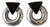 Vintage Sterling Silver and Onyx Earrings, Pair For Sale